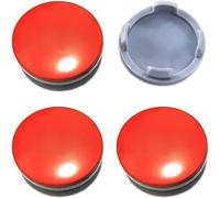 4 pièces Cache Moyeux 54MM pour Ford Fiesta 8 (VIII) JH8 I 2017-2023,Cache de Roue Centrale,Pneus Centres Accessoires,Bonne stabilité,Red