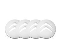 4 Pièces Cache-moyeux Autocollant pour Citroen Spacetourer 3. Generation Bj AB 2016, Jante Centre Badge D'emblème Wheel Covers Stickers Antirouille Voiture Accessoires,Silver-65mm