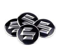 4 Pièces Cache Moyeux Autocollant pour Suzuki 50mm, Autocollants pour Cache-moyeux de Roue Pièces Automobiles Modifiées,A