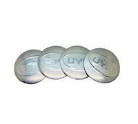 4 Pièces Cache-moyeux Autocollants pour BYD Hiace 06 2025 - SUV 56mm, Insigne Couvercle de Jante Autocollant Hub Centre Caps Cover Sticker,B