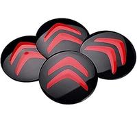 4 Pièces Cache-moyeux Autocollants pour Citroen C3 Aircross 2021-56mm,Hub Centre Caps Cover Sticker Autocollant de Capuchon de Jante de Pneu Autocollant de Badge,C