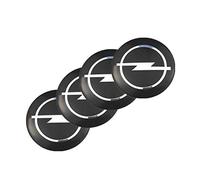 4 Pièces Cache-moyeux Autocollants pour Opel Combo E Life 2018-2025, Autocollants pour Jantes Étanche et Antirouille Anti Poussière Capuchons de Moyeu Stickers,Black-56mm