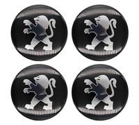 4 Pièces Cache-moyeux Autocollants pour Peugeot 65mm,Hub Centre Caps Cover Sticker Autocollant de Capuchon de Jante de Pneu Autocollant de Badge
