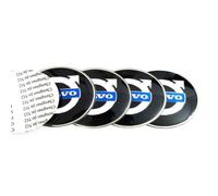 4 Pièces Cache-moyeux Autocollants pour Volvo C30 C40 V40 S60 S90 C70 XC40 56mm,Hub Centre Caps Cover Sticker Autocollant de Capuchon de Jante de Pneu Autocollant de Badge,C