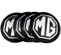 4 Pièces Cache-moyeux Centre Enjoliveurs Autocollant pour MG MG3SW MG7 MGTF 56mm, Décoratio Stickers, Enjoliveurs Accessoires,Black