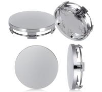 4 Pièces Cache-Moyeux de Roue pour Mazda CX-3 2016 2017 2018 2019 2020, Jante Capuchons la Décoration et la Protection des Roues de Voitures Cache Moyeu Noir,Silver-OD 60mm ID 56 mm