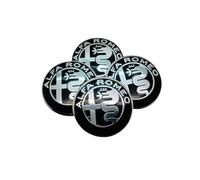 4 pièces Cache Moyeux pour Alfa Romeo Giulia GTA 2020 2021 2022 2023 2024 2025 60mm, RéSistant à La Chaleur Cache de Roue Centrale enjoliveurs Bouchon de Jante Accessoires