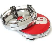 4 Pièces Cache Moyeux pour BBS 56MM 60MM 65MM 68MM, Cache de Roue Centrale Bonne Stabilité MatéRiaux de Haute Qualité Facile à Installer,E-60mm