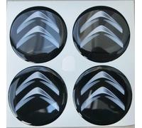 4 Pièces Cache-moyeux pour Citroen 50MM, Bouchons de Moyeu de Couvre de Centre de Moyeu de Roue Moyeux de Roue Enjoliveurs de Centre de Roue Autocollant