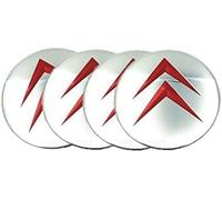 BNCYL 4 Pièces Cache-moyeux pour Citroen 56.5mm, Bouchons de Moyeu de Couvre de Centre de Moyeu de Roue Moyeux de Roue Enjoliveurs de Centre de Roue Autocollant,Red
