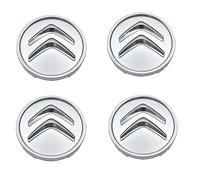 4 Pièces Cache Moyeux pour Citroen C4 II Picasso 2013-2016, ABS Cache Moyeux, Autocollant avec Emblème Centre de Jante Capuchons Moyeu Roue, 60mm