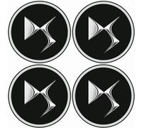 4 Pièces Cache-moyeux pour Citroen DS3 DS4 DS6, 60mm,enjoliveurs de Jante Enjoliveurs de Roue Enjoliveurs Couvre-moyeux de Roue