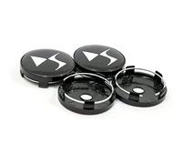 4 pièces Cache Moyeux, pour Citroen DS3 DS6 DS7 60MM Cache Moyeu Couverture De Roue Capuchon de Moyeu Central Voitures Décoratifs Accessoires