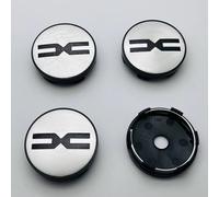 4 Pièces Cache Moyeux pour Dacia Dokker Van 2013-2017 2017-2021, Centre de Roue de Voiture Capuchon Bouchon de Jante Cache Moyeu Centre de Roue,Bla-CK-O.D 60mm