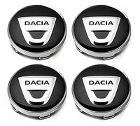 4 Pièces Cache Moyeux pour Dacia Sandero I Stepway 2009-2020, Centre de Roue de Voiture Capuchon Bouchon de Jante Cache Moyeu Centre de Roue,Bla-CK-O.D 56mm