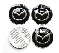 4 Pièces Cache-moyeux pour Mazda 65mm, Bouchons de Moyeu de Couvre de Centre de Moyeu de Roue Moyeux de Roue Enjoliveurs de Centre de Roue Autocollant