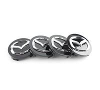 4 Pièces Cache Moyeux pour Mazda CX-5 2012-2021 2022 2023 2024, Bouchon de Jante Cache de Roue Centrale Cache-Roue Jantes Enjoliveurs Enjoliveur de Roue Central,60mm