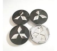 4 pièces Cache-Moyeux pour Mitsubishi Asx Outlander Pajero Eclipse 60mm, Centre de Jante Capuchons, Cache Moyeu Centre de Roue,