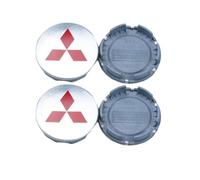 4 pièces Cache Moyeux pour Mitsubishi Lancer Evolution 2008-2014, RéSistant à La Chaleur Cache de Roue Centrale enjoliveurs Bouchon de Jante Accessoires Cadeau 58mm