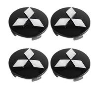 4 Pièces Cache Moyeux pour Mitsubishi Outlander 2016-2024, Bouchon de Jante Cache de Roue Centrale Cache-Roue Jantes Enjoliveurs Enjoliveur de Roue Central,56mm