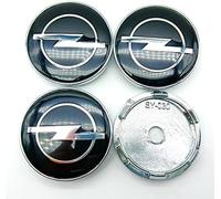 4 pièces Cache-Moyeux pour Opel Astra H G J Insignia Mokka Zafira Corsa 60mm, Centre de Jante Capuchons, Cache Moyeu Centre de Roue, Bouchon de Jante, Enjoliveur de Voiture