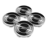 4 Pièces Cache-moyeux pour Opel Zafira A B Astra H G J K F Mokka Corsa B C D Vectra 56MM,Auto Cache Moyeux Centre de Jante Capuchons Moyeu Roue Bouchon Enjoliveur Voiture Accessoires Décoration