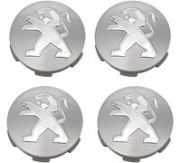 4 Pièces Cache Moyeux pour Peu-geot 206 207 307 308 3008 4008 5008 GT-Line, Centre de Roue de Voiture Capuchon Bouchon de Jante Cache Moyeu Centre de Roue,O.D-60MM