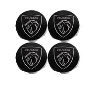 4 pièces Cache Moyeux pour Peugeot 107-2005-2014,Capuchons Centre Enjoliveurs Roue Voiture,60mm-A
