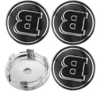 4 Pièces Cache Moyeux pour Smart 451 Brabus Smart 453 O.D-56mm, Centre de Roue de Voiture Capuchon Bouchon de Jante Cache Moyeu Centre de Roue