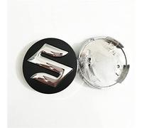 4 Pièces Cache-Moyeux pour Suzuki Grand Vitara SX4 Swift Jimny Kizashi Liana 54MM, Capuchons de Centre Jante, Centre Roue Caps, Enjoliveurs, Antirouille/avec Badge