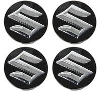 4 Pièces Cache-moyeux pour Suzuki Ignis 2016-2023, Bouchons de Moyeu de Couvre de Centre de Moyeu de Roue Moyeux de Roue Enjoliveurs de Centre de Roue,Black