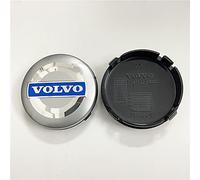 4 pièces Cache-Moyeux pour Volvo S60 S80 S90 XC60 XC90 XC40 64mm, Centre de Jante Capuchons, Cache Moyeu Centre de Roue, Bouchon de Jante, Enjoliveur de Voiture