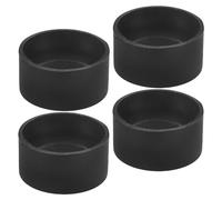4 pièces Cache-oculaire en Caoutchouc Noir 4x4x1,8cm | Protection Anti-Rayures, Ajustement Serré, Usage en Laboratoire, pour Étudiants en Sciences et Astronomes Amateurs