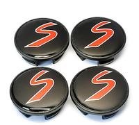 4 pièces Cache Wheel Nut Cover Couvre De Centre De Moyeu De Roue,pour Mini Cooper 54mm AntipoussièRe Et éTancheAntirouille Cache moyeux Accessoires Jantes
