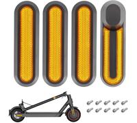 4 Pièces Caches Plastique Roue Avec Bande Réfléchissante Pour Trottinette Électrique M365/Pro/Pro2/Essential 1S (Jaune)[OO608]