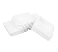 4 Pièces Capuchon Carré Blanc ABS 100x100mm pour Poteau Grillage | Protection L’humidité, Finition Propre et Moderne, pour Tubes Carrés et Piquets