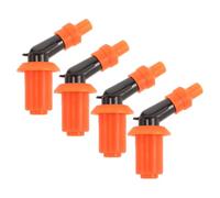 4 pièces Capuchon de Bougie D’Allumage Coudé en Plastique orange | Remplacement Rapide, Résiste aux Vibrations Conditions Difficiles, pour ATV et Moteurs 50-250CC