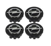 4 Pièces Capuchon de Centre de Roue Voiture pour Opel Insignia B Grand Sport Tourer Wagon 2017 2018 2019-2022 60mm, Étanche Anti-poussière Auto Cache Moyeux Accessoires Voitures,Black