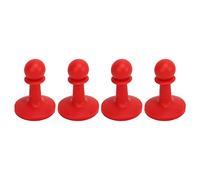 4 pièces Capuchon de Preuve poteaux de Tente de Camping Barre de Support de Tige d'auvent Couverture de Protection Anti-Tonnerre Chapeau Protecteur de poteaux de Tente pour (Rouge)