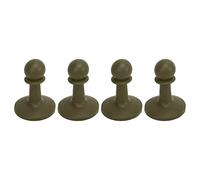 4 pièces Capuchon de Preuve poteaux de Tente de Camping Barre de Support de Tige d'auvent Couverture de Protection Anti-Tonnerre Chapeau Protecteur de poteaux de Tente pour (Vert OD)