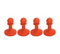 4 pièces Capuchon de Preuve poteaux de Tente de Camping Barre de Support de Tige d'auvent Couverture de Protection Anti-Tonnerre Chapeau Protecteur de poteaux de Tente pour (Orange)