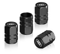 4 Pièces Capuchon de Valve Auto Bouchons de Valve,Métal Bouchons de Valve Voiture Compatible avec Audi A1 A3 RS3 A4 A5 A6