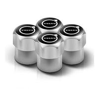 4 Pièces Capuchon de Valve Auto pour Rdesign V60 V40 XC90 S60 C30 XC60 V50 V70 S90, Bouchon Valve Pneu Voiture Aluminium, Pression Stable des Pneus,Silver-5