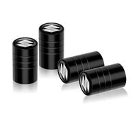 4 Pièces Capuchon de Valve Auto pour Suzuki Alto Samurai Grand Vitara Baleno SX4 Swift Jimny IGNIS, Bouchon Valve Pneu Voiture Aluminium, Pression Stable des Pneus,C-Black