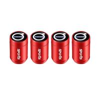 4 Pièces Capuchon de Valve Auto pour V60 V40 XC90 XC40 S60 XC60 V70 S90 V90, Bouchon Valve Pneu Voiture Aluminium, Pression Stable des Pneus,A-Red