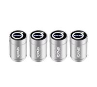 4 Pièces Capuchon de Valve Auto pour V60 V40 XC90 XC40 S60 XC60 V70 S90 V90, Bouchon Valve Pneu Voiture Aluminium, Pression Stable des Pneus,A-Silver