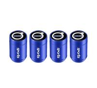 4 Pièces Capuchon de Valve Auto pour V60 V40 XC90 XC40 S60 XC60 V70 S90 V90, Bouchon Valve Pneu Voiture Aluminium, Pression Stable des Pneus,A-Blue