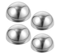 4 Pièces Capuchon Demi-sphère Inox pour Tube de Main Courante