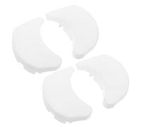 4 Pièces Capuchon D'extrémité pour Rail Avant D'auvent, Bouchon Blanc | Plastique Résistant aux UV, Modèle à Emboîter, pour Tube de Support et Barres Avant