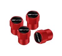 4 Pièces Capuchon Valve Bouchon Pneu Voiture pour BYD E6 Tang Song F0 E5 E2 E1 E3 E9 S8 S7 G3 M6 L3 D1 S6 Résistant Corrosion Métal Bouchons avec Anti PoussièRe,B